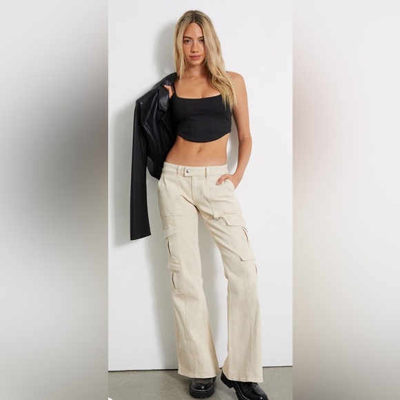 PacSun Tops - Pacsun PacCares Cabo Ribbed Corset Top. Black. Size Small